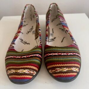 Colorful Striped Women's Flats
